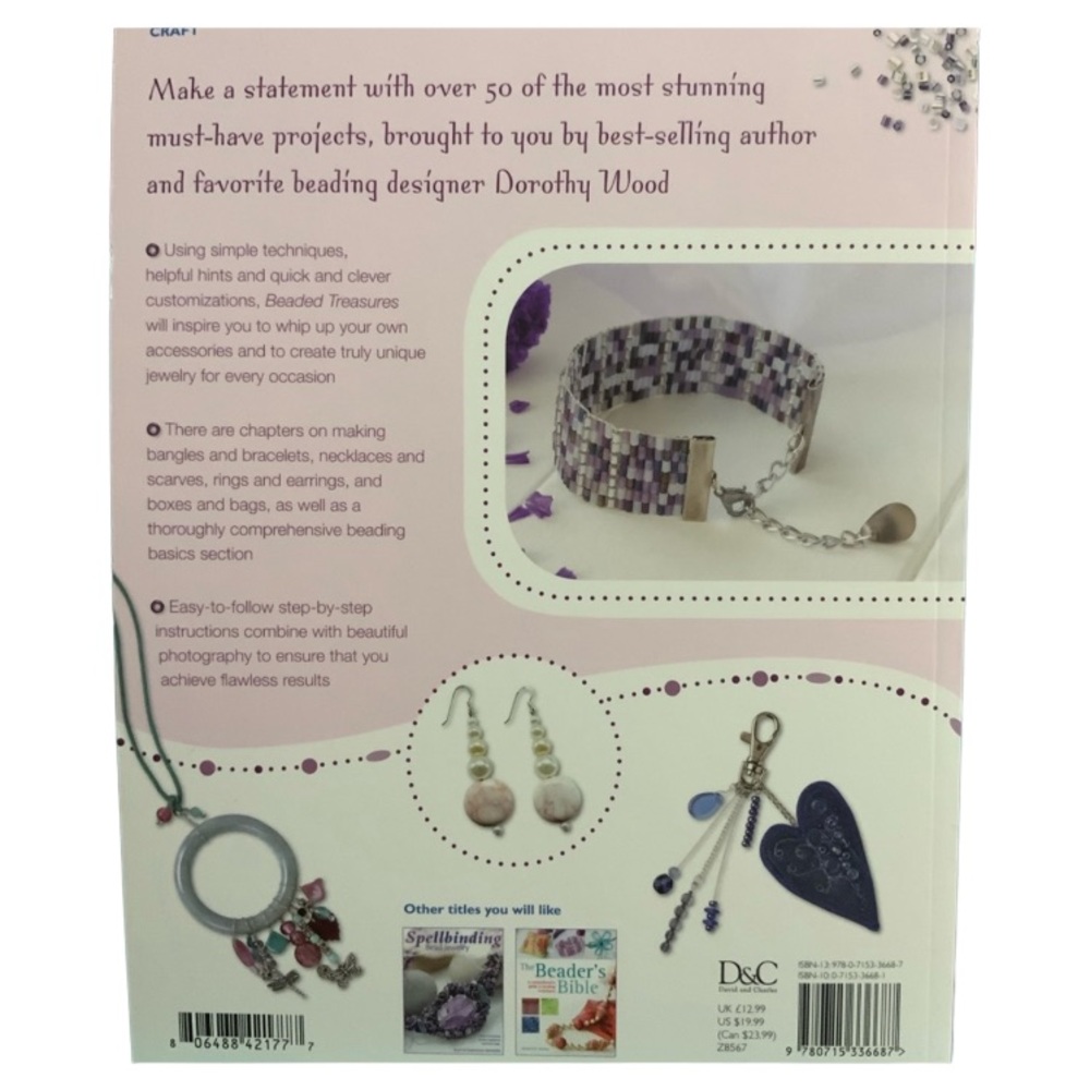 Book - Beaded Treasures By Dorothy Wood - Beaded Jewelry - Picture 2 of 16